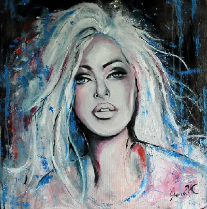 Bleu Passion, artwork by Johanne Hebert Coulombe