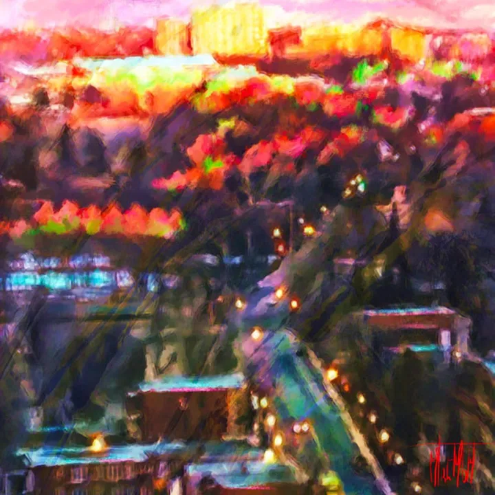 Matin écarlate, artwork by MiCheline Tremblay