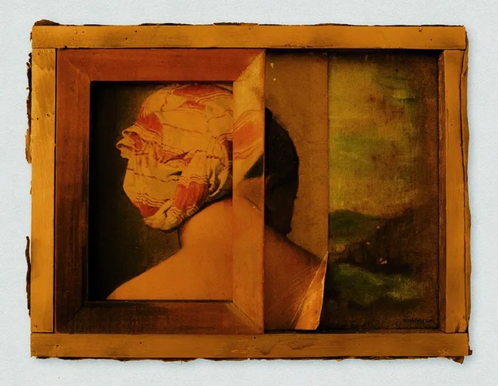 INGRES RECADRÉ, artwork by Christine Gasarian