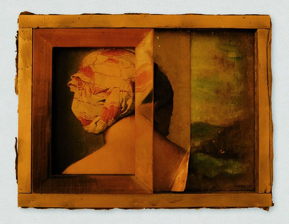 INGRES RECADRÉ, artwork by Christine Gasarian