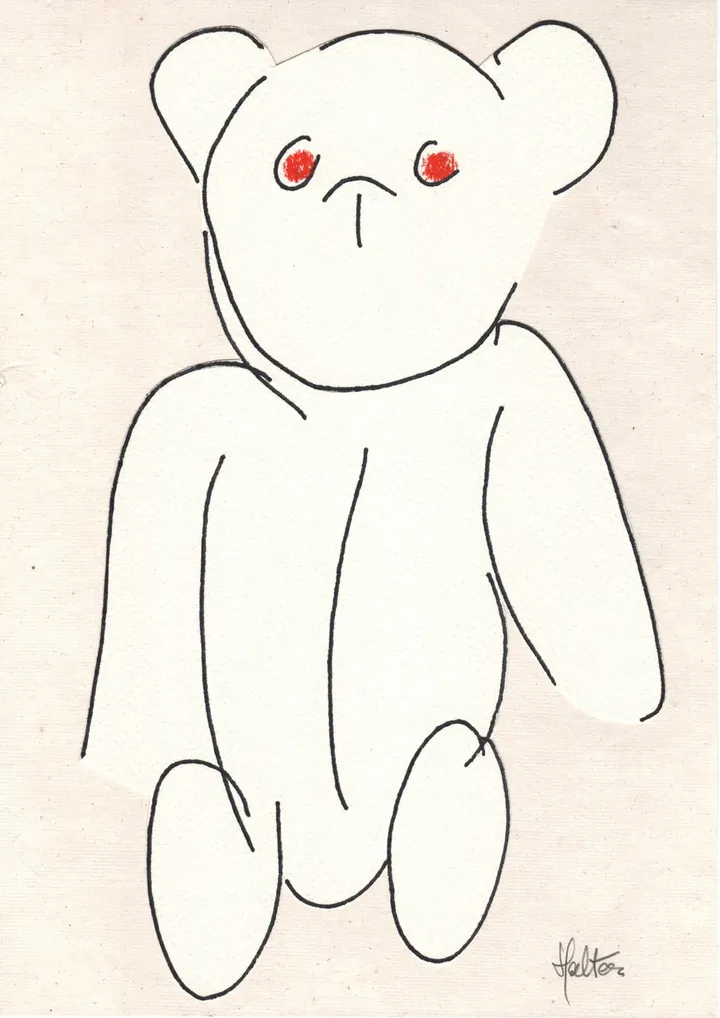 Ours aux yeux rouges, œuvre de Alain HALTER