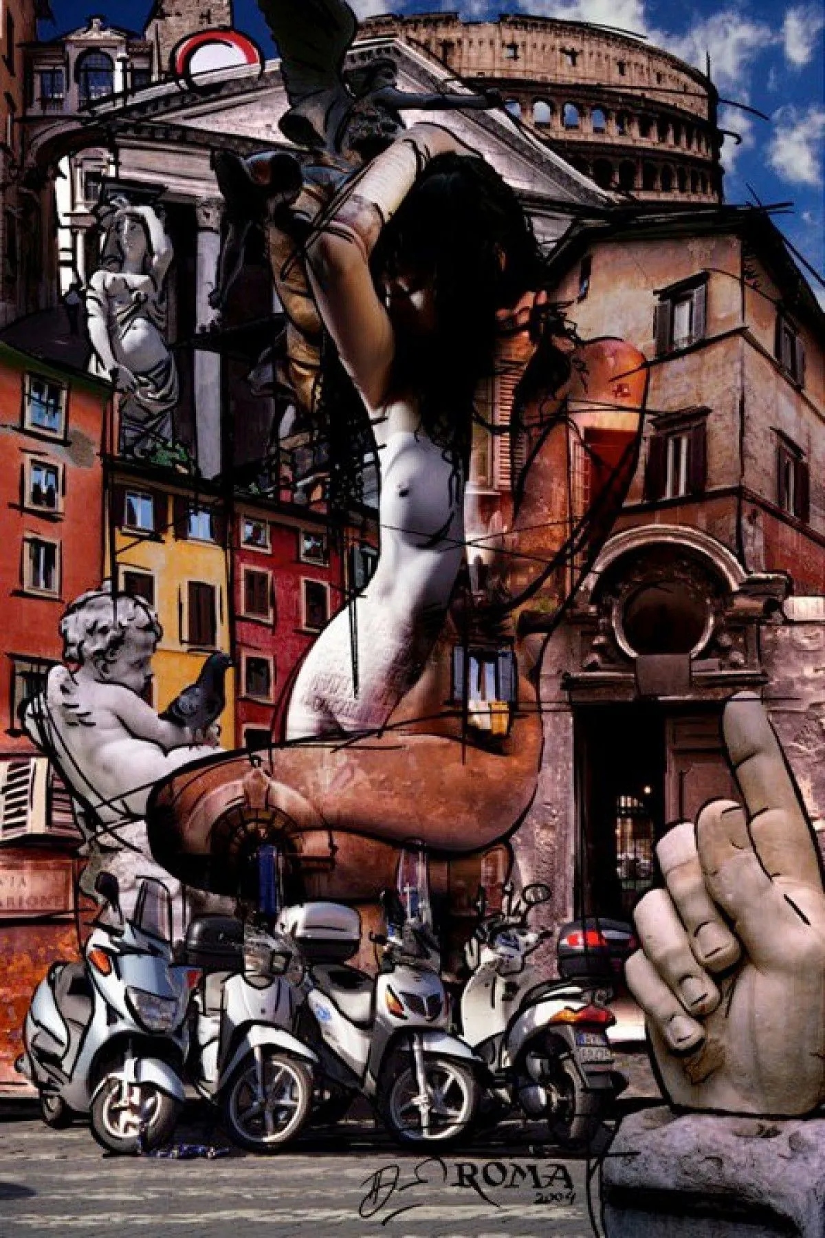 Rome. Girlography series., œuvre de Dmitry Puzyrev