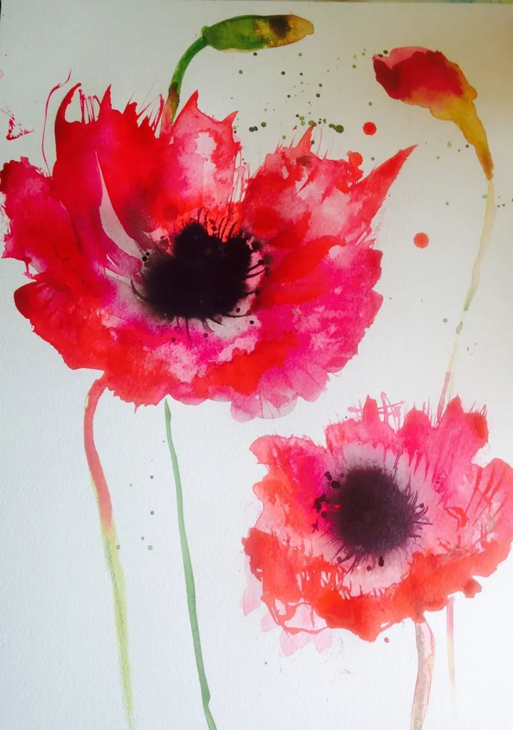 Poppies, œuvre de Olga Polstvin