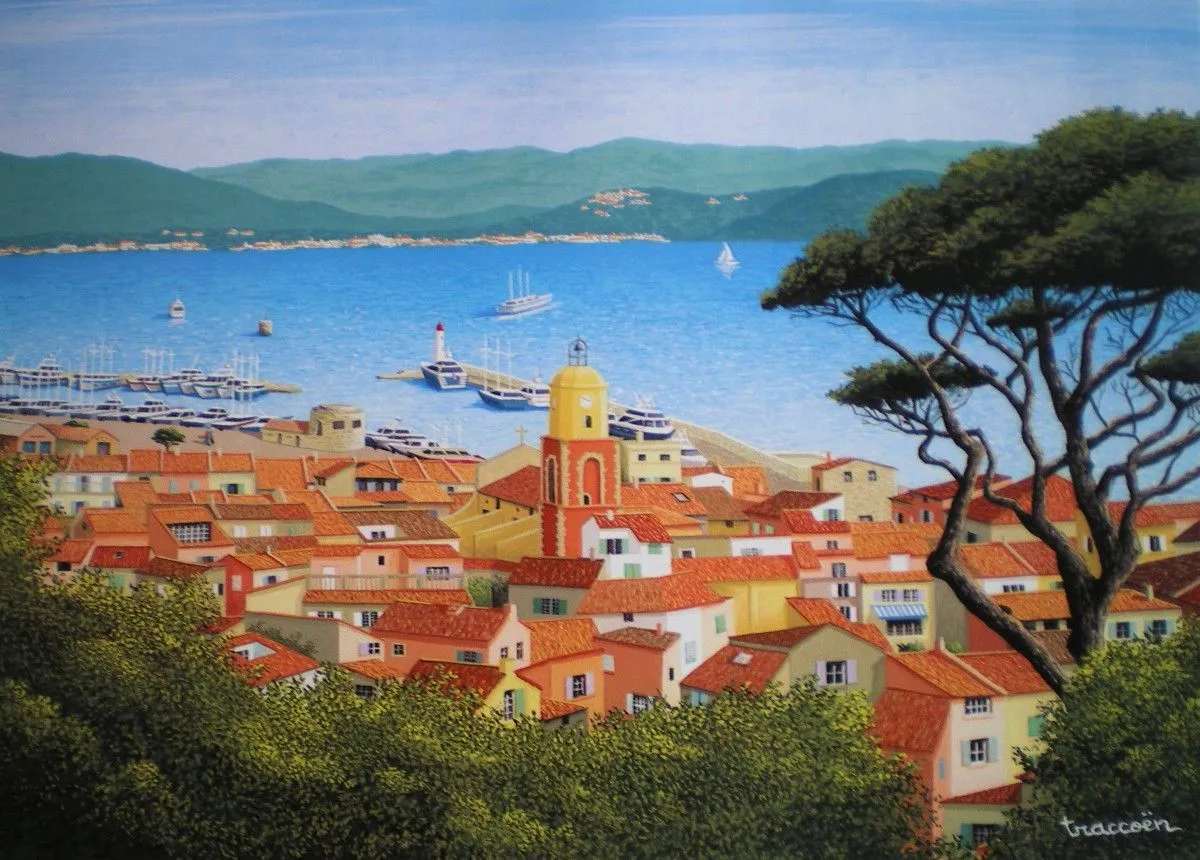 Saint Tropez, artwork by Thierry Traccoën