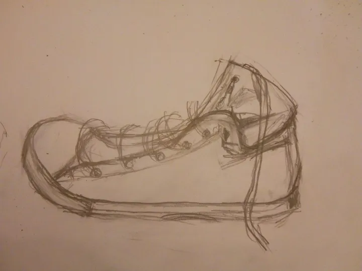 sneakers, œuvre de Mile Vilotijevic