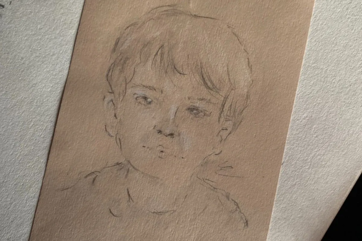Little boy, artwork by Enora Belmont