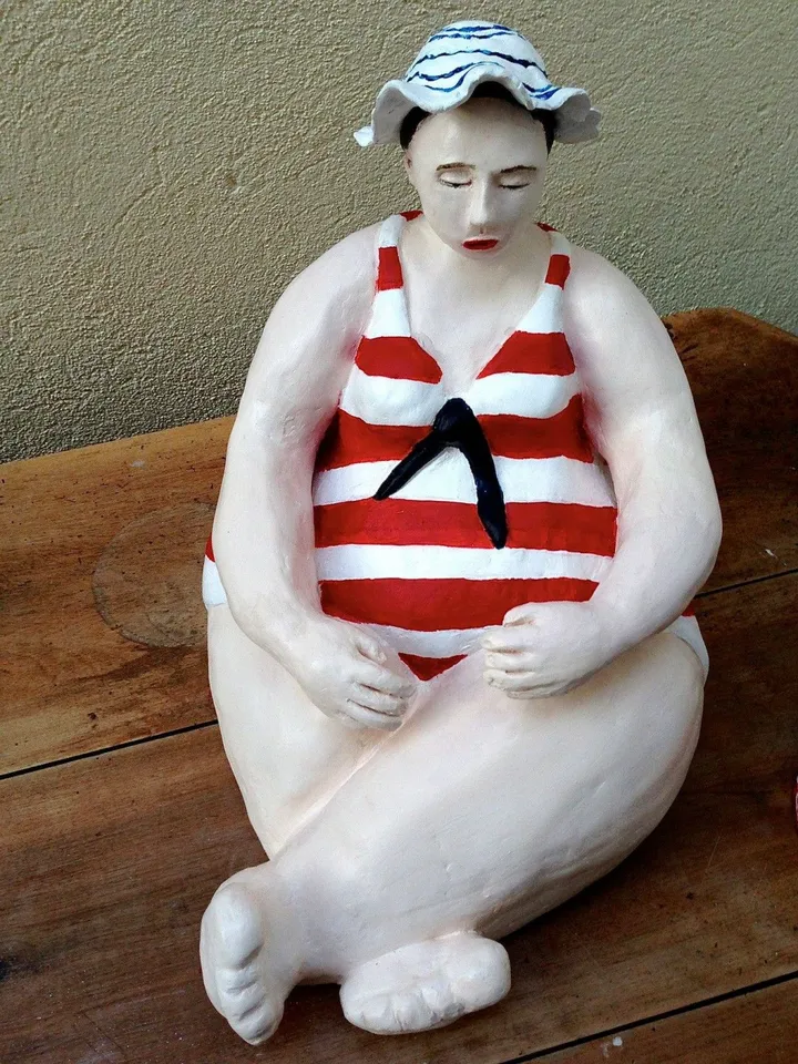Big girl you are beautiful, artwork by Marie-Noëlle Chapus