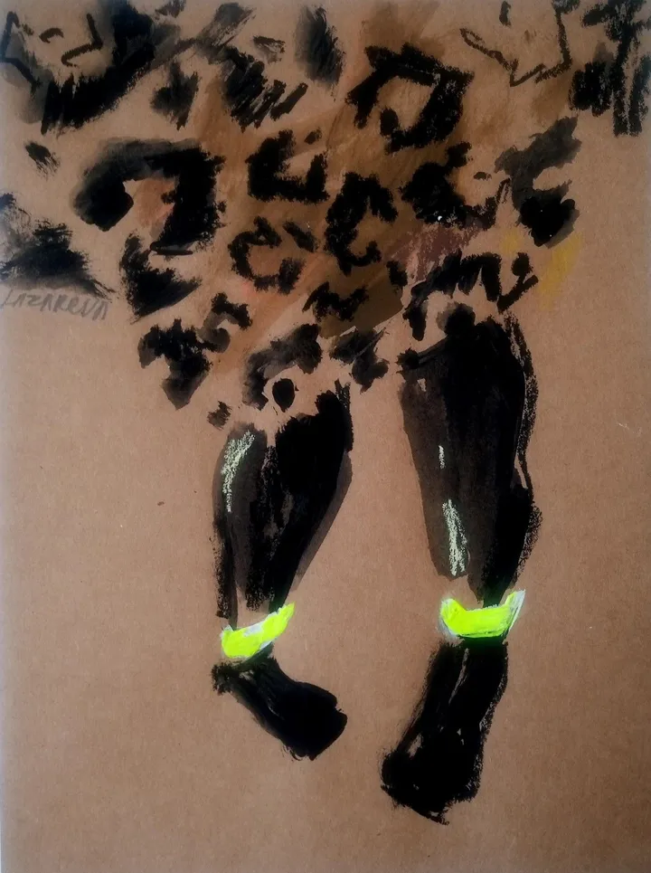 Sketch Tiger dress#2, œuvre de Valerie Lazareva