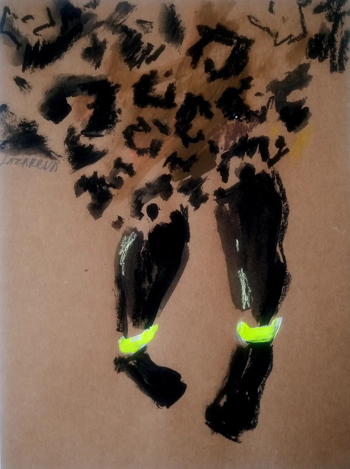 Sketch Tiger dress#2, artwork by Valerie Lazareva