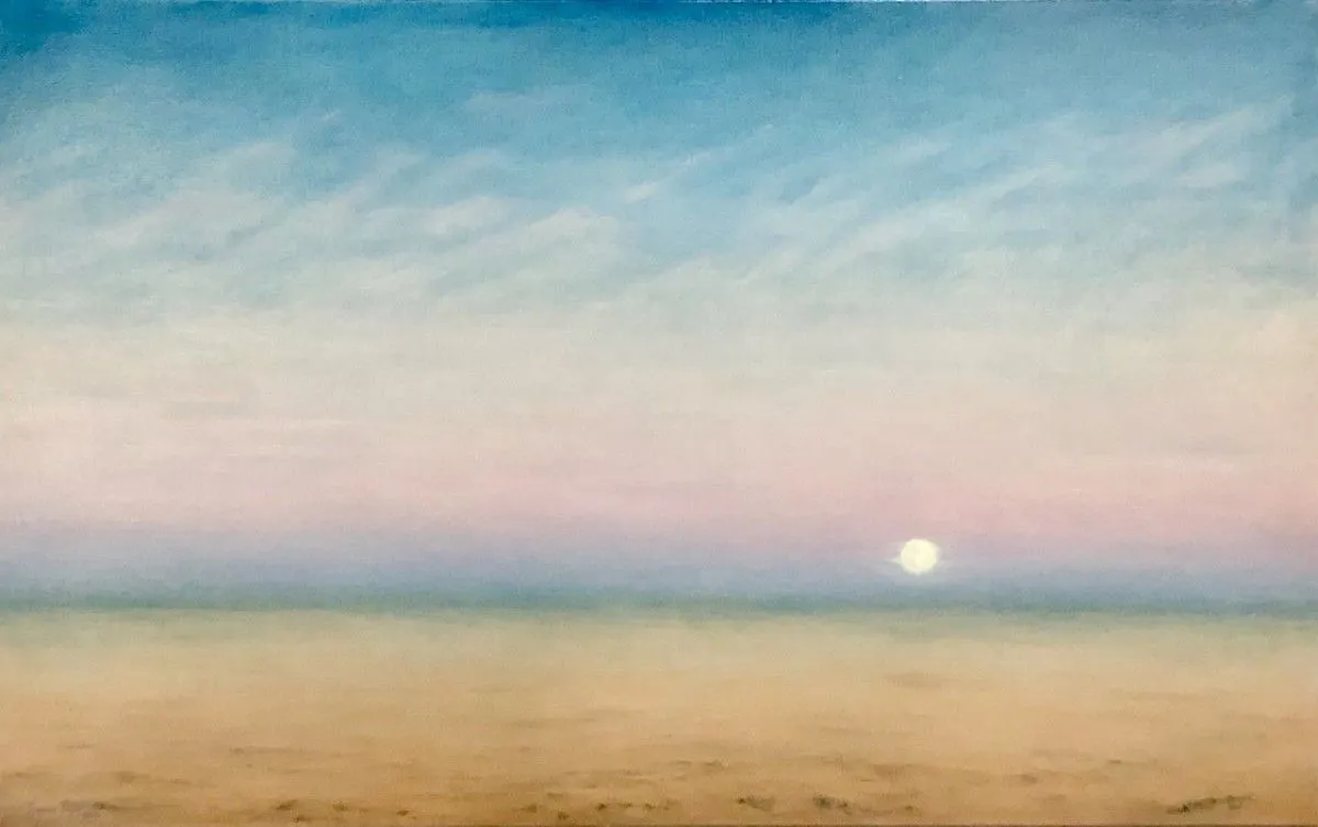 Sahara Moonrise, artwork by Theresa Cooper