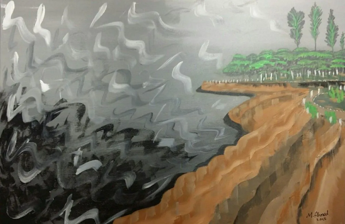 Foggy Bedford, artwork by Mohamed Ahmed