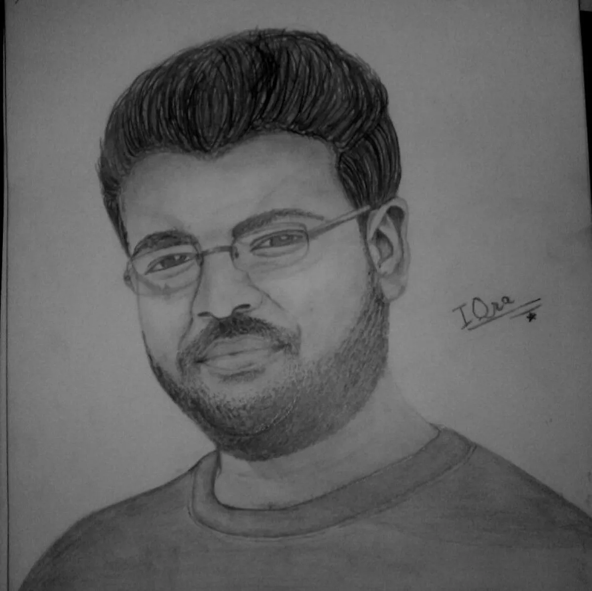 Portrait, artwork by IQra Dar