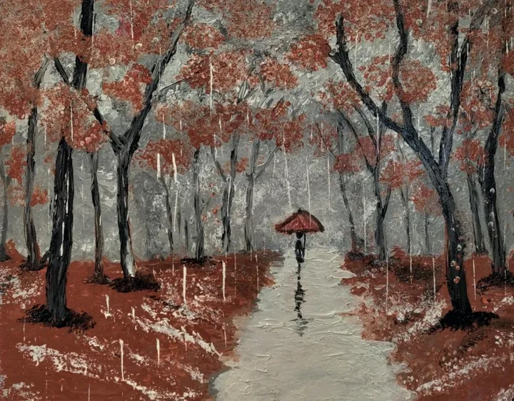promenade automnale, artwork by Alexandra Guillon