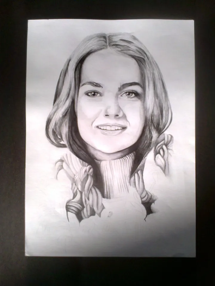 jeune fille, œuvre de Allybocus Nasseerudhin