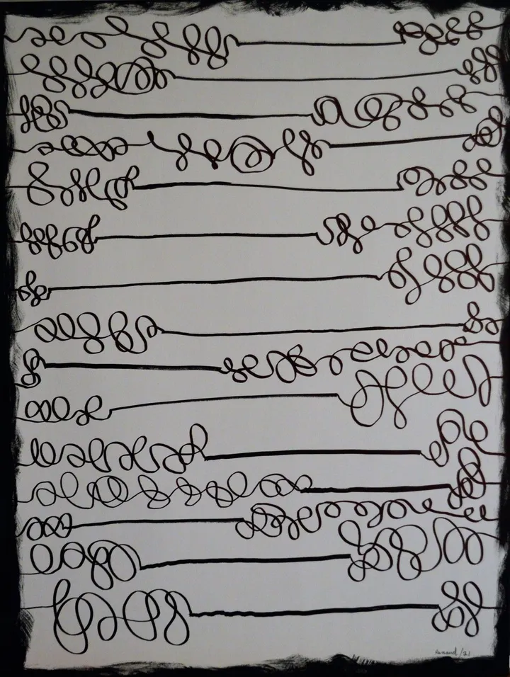 Composition 21-3, artwork by Marcel Renaud