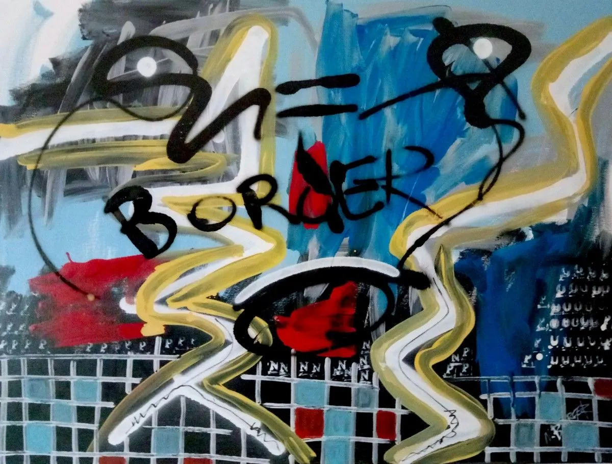 Selfportrait, artwork by Noah Borger