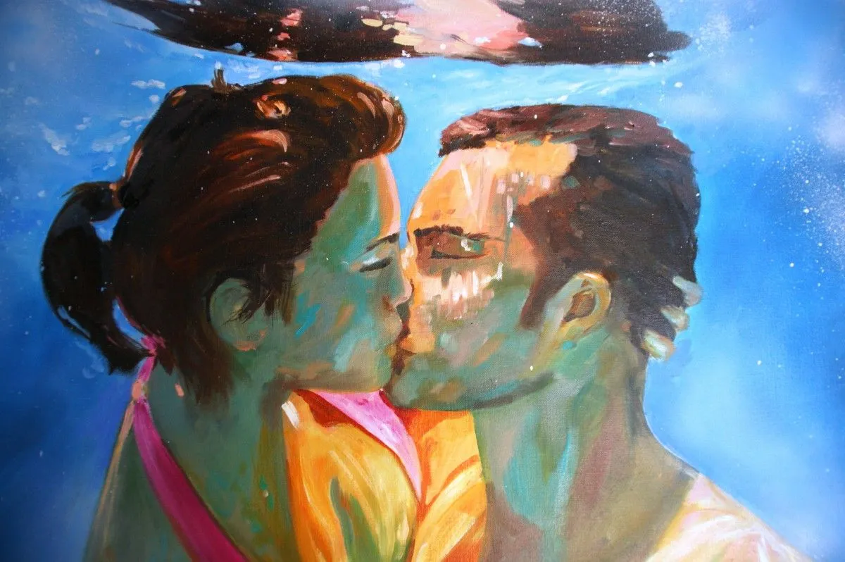 L' eau à la bouche, artwork by chrystine mounie