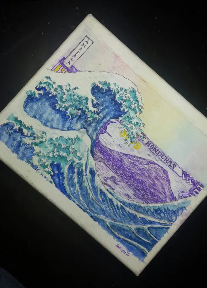 La Gran Ola de Amapala, œuvre de Aziel Barrientos