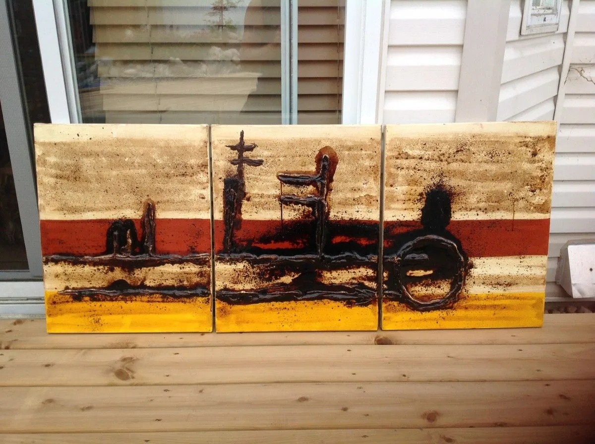 Sans titre (triptyque), œuvre de Jonathan Fournier