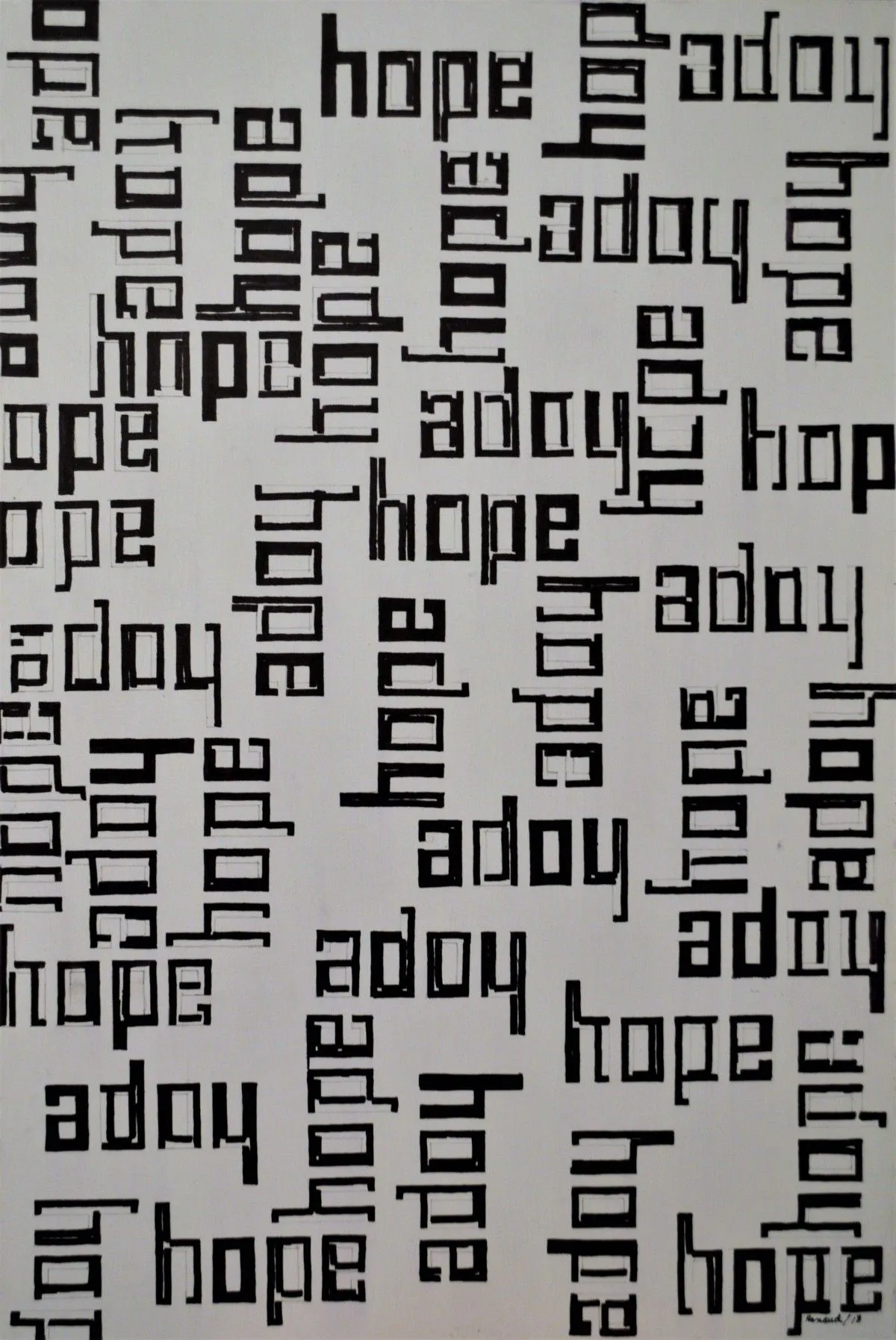 Composition 18-18, artwork by Marcel Renaud
