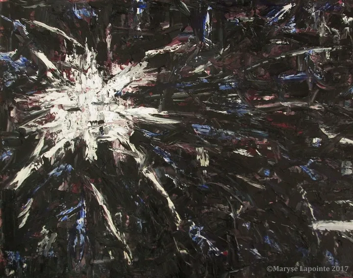 Éclosion nocturne 8 / Nocturnal Blooming, artwork by Maryse Lapointe