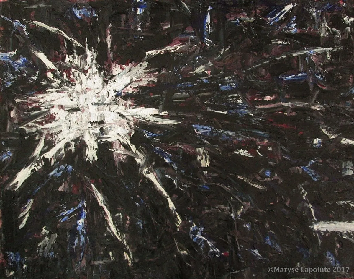 Éclosion nocturne 8 / Nocturnal Blooming, artwork by Maryse Lapointe