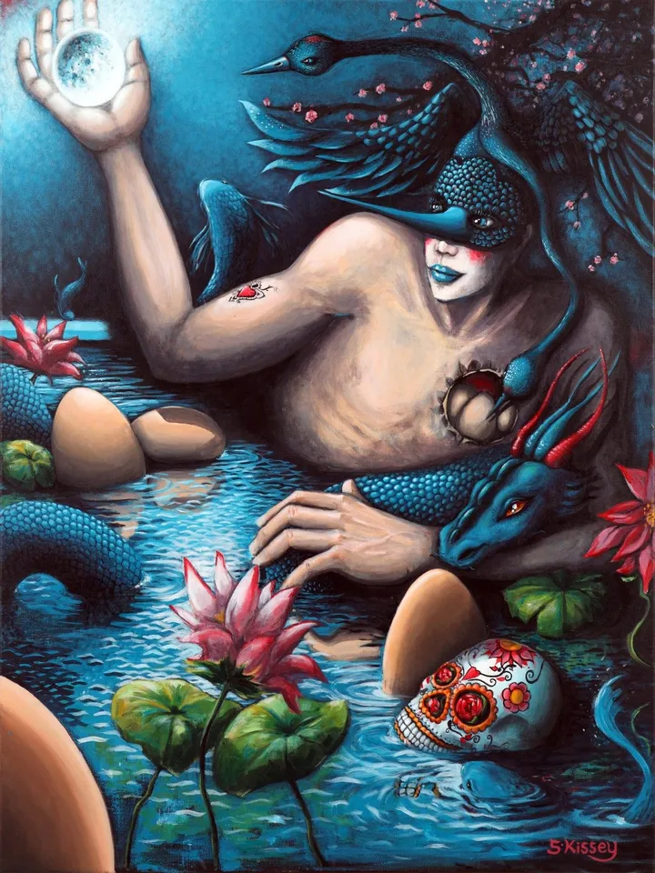 Le coeur éclot, œuvre de S. Kissey