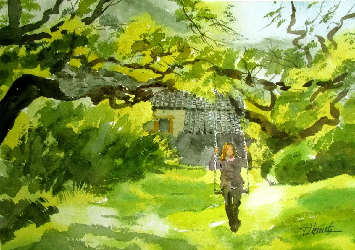El columpio, artwork by Tito Llorente