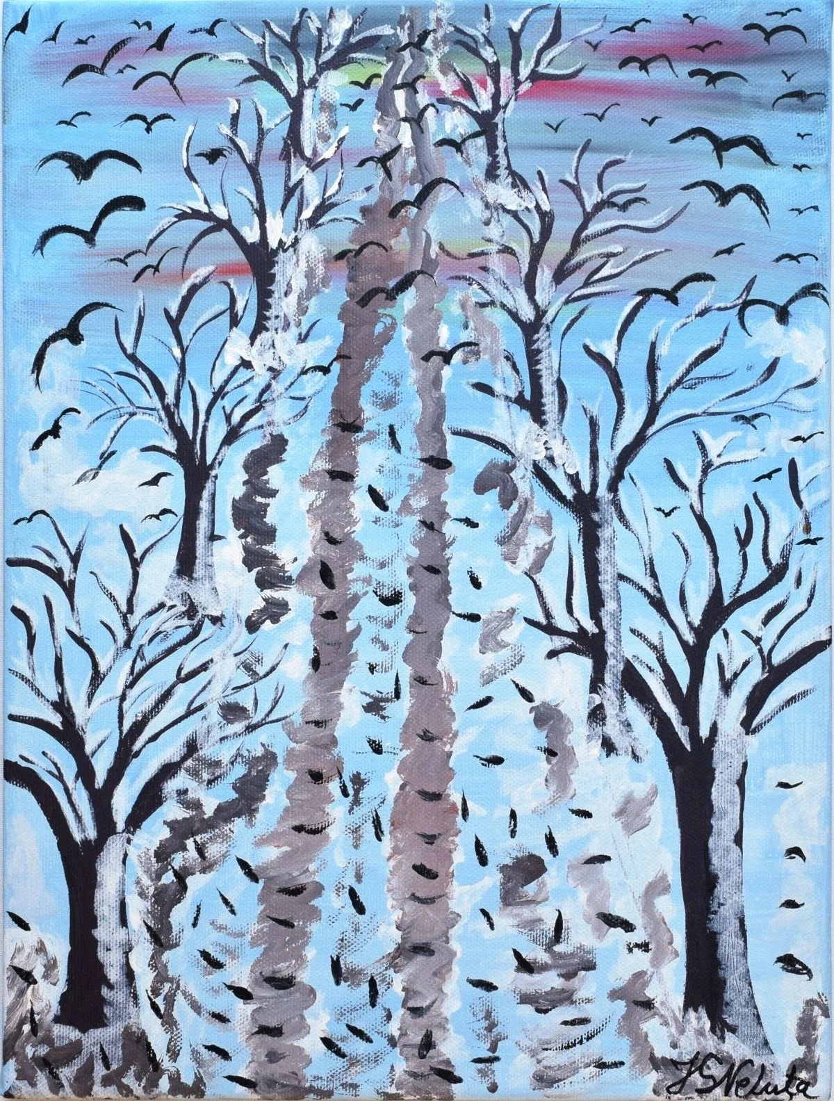Crows, œuvre de Neluta Staicut