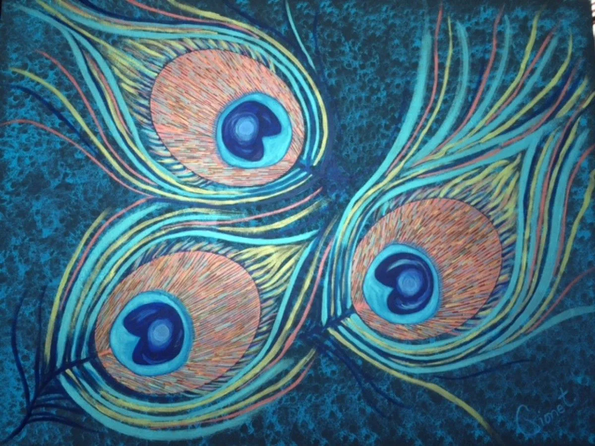 Plumes ou poissons ?, œuvre de Muriel Gionet
