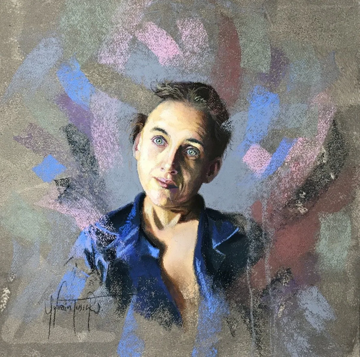 Dans tes yeux de jade, artwork by Sylvain Tessier