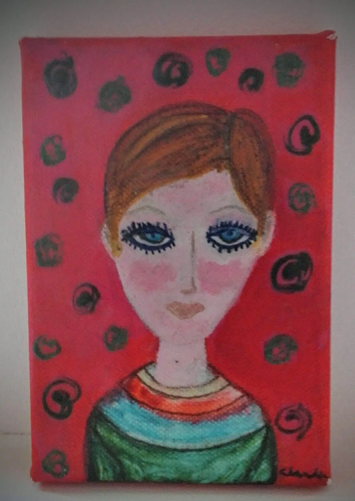 Chica Twiggy, artwork by Claudia Gonzalez