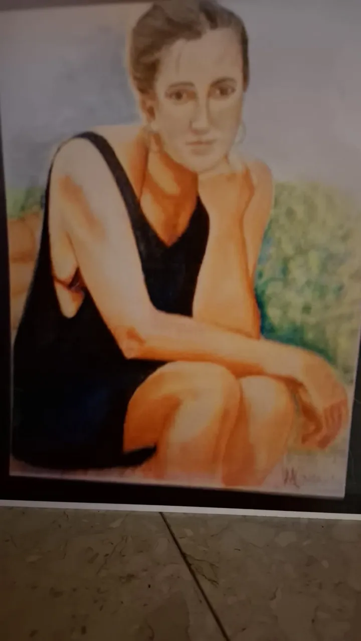 Pilar Ortiz Crespo, artwork by Ligia Moya
