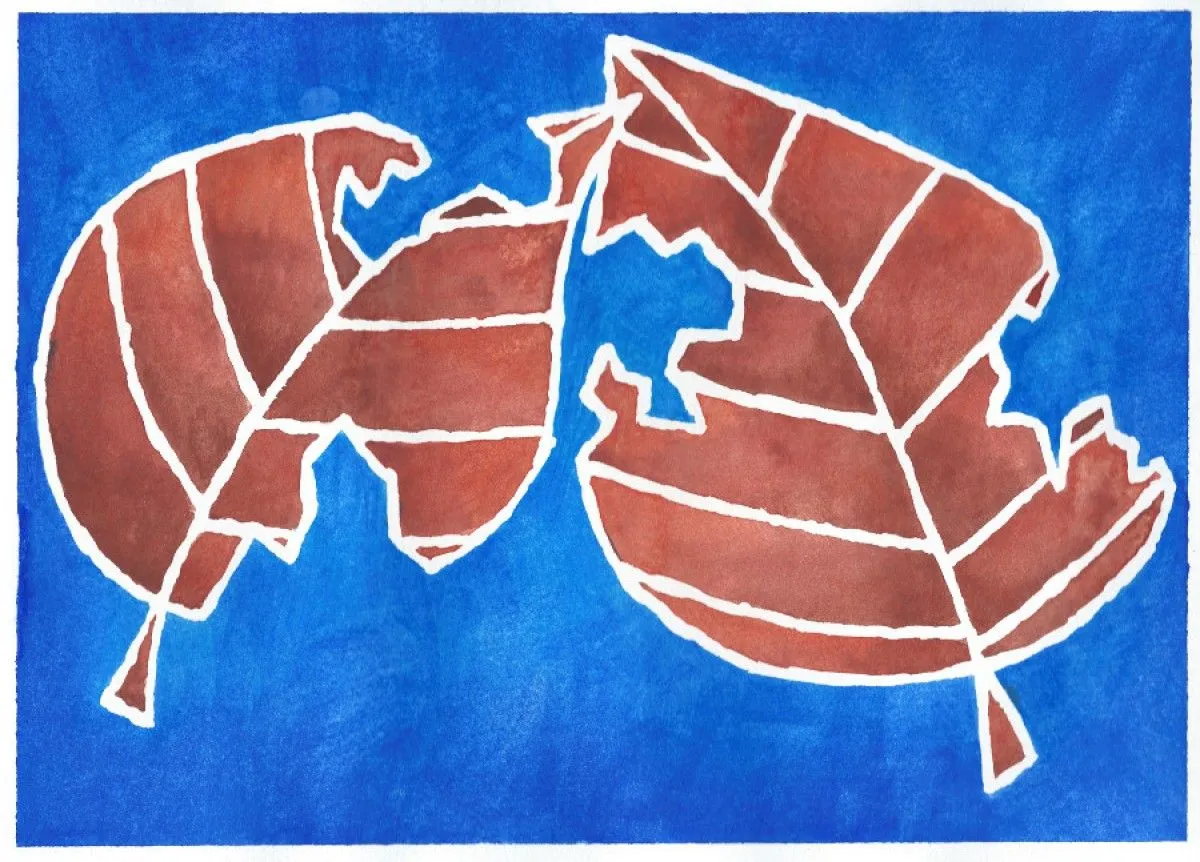 Feuilles d'Automne, œuvre de Evelyn Germain