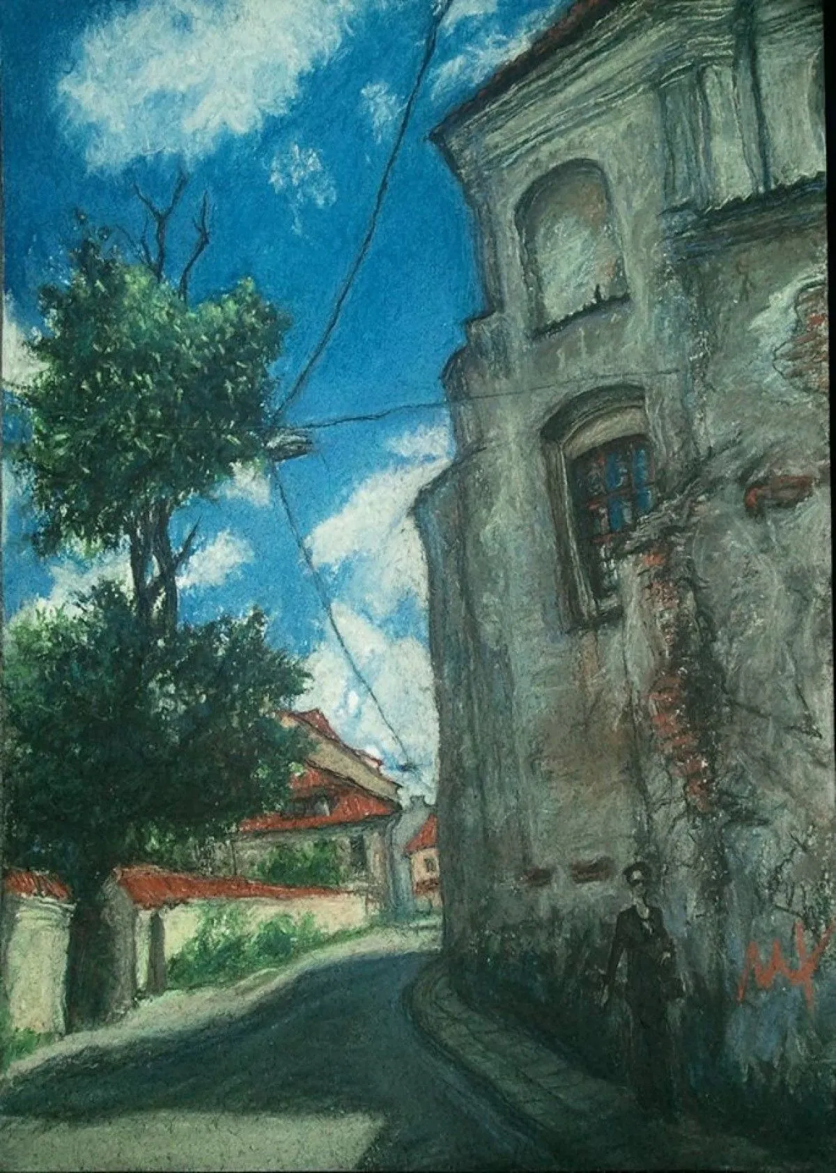 Vilnius, Pranciskonu street, artwork by Marina Tregubova