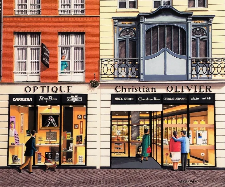 optician, artwork by Thierry Traccoën