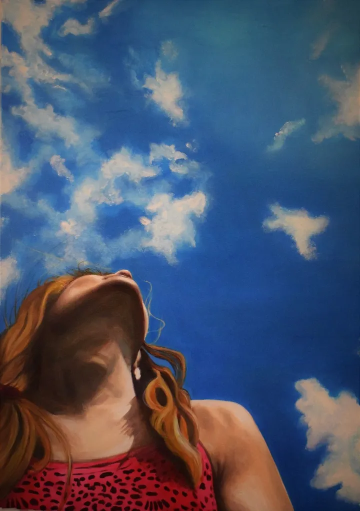 travel in the sky, œuvre de Magdalena Wozniak-Melissourgaki