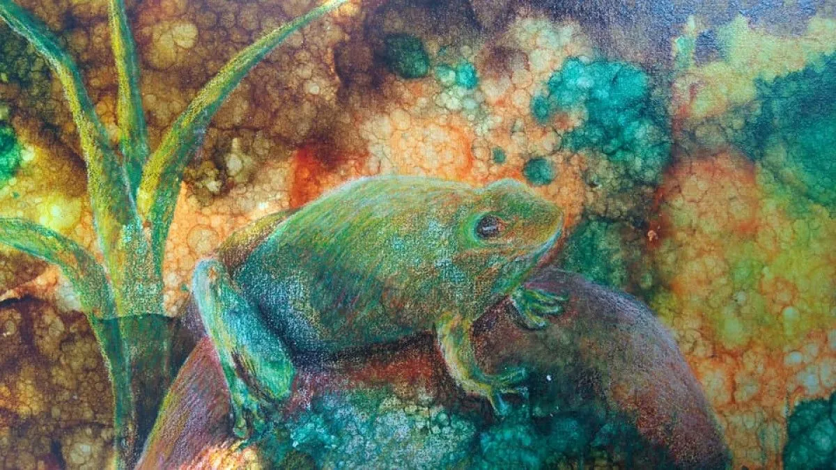 Lagoon, artwork by Rosana María Ruiz