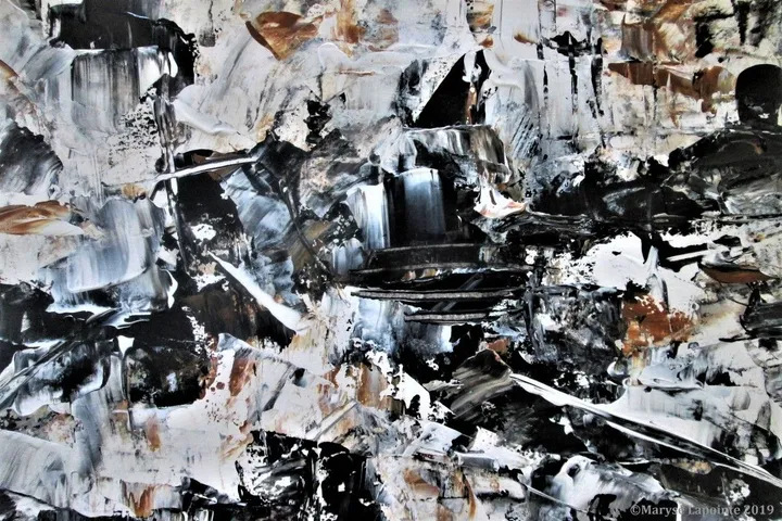 Black Ice 1 (Glace noire), artwork by Maryse Lapointe