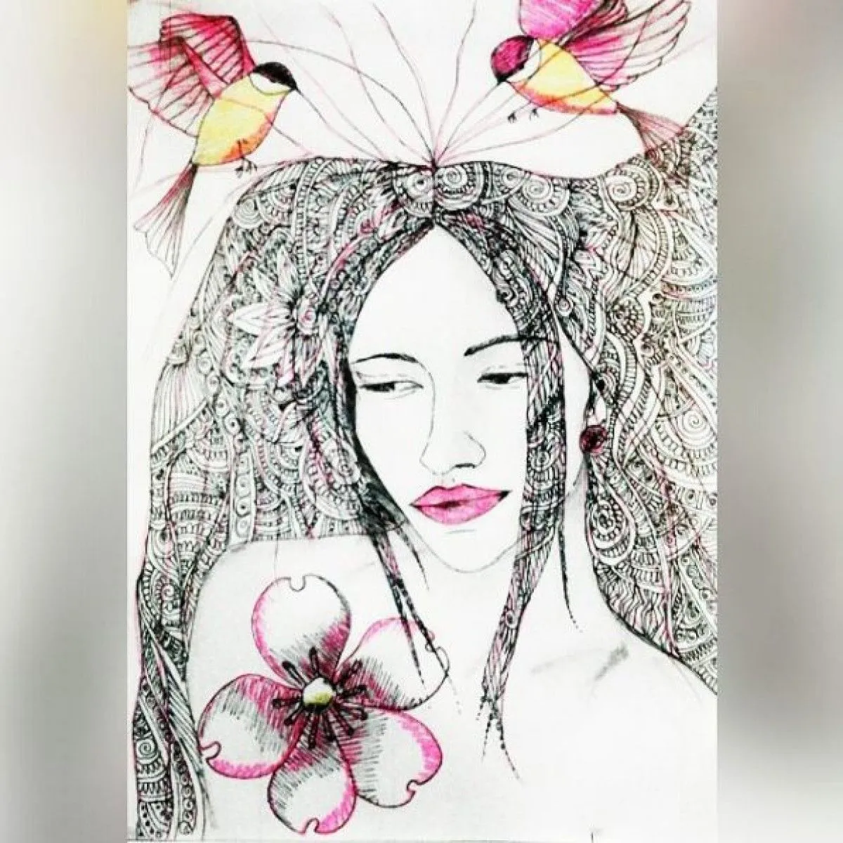 doodle, œuvre de mahlaqa fahami