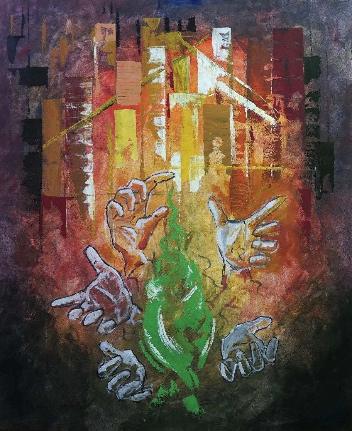 Concrete Jungle, artwork by Sanjaya Gunarathna