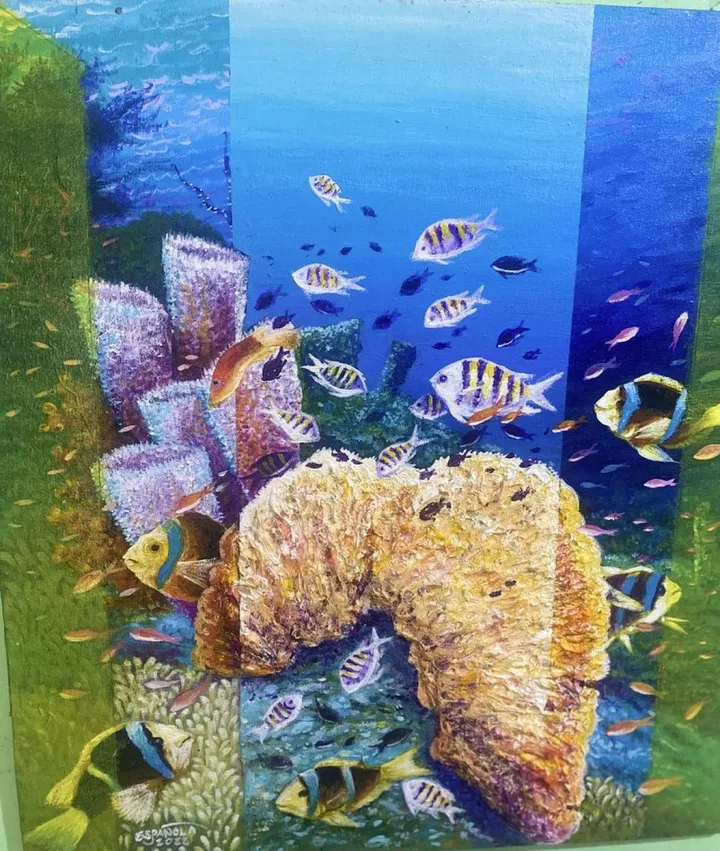 Underwater Series Book piece, œuvre de Noli Española
