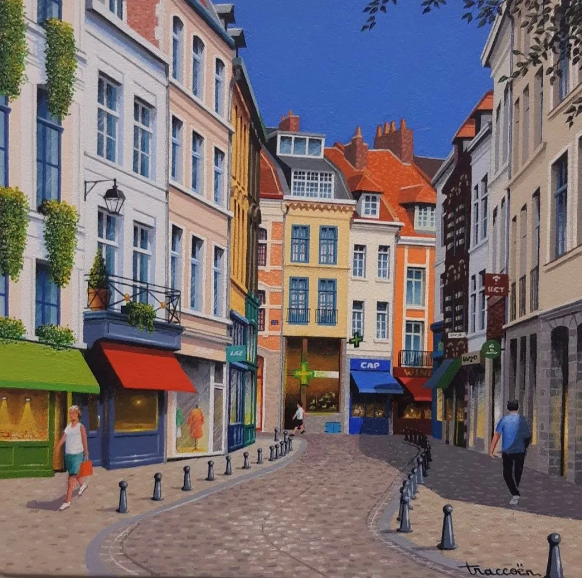 Place des Patiniers - Lille, artwork by Thierry Traccoën