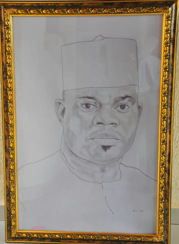 GOV. YAHAYA BELLO BY PEHE PMS, œuvre de Onimisi Omonowo