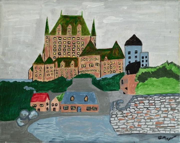 Le Château Frontenac, œuvre de Céline Marcoux