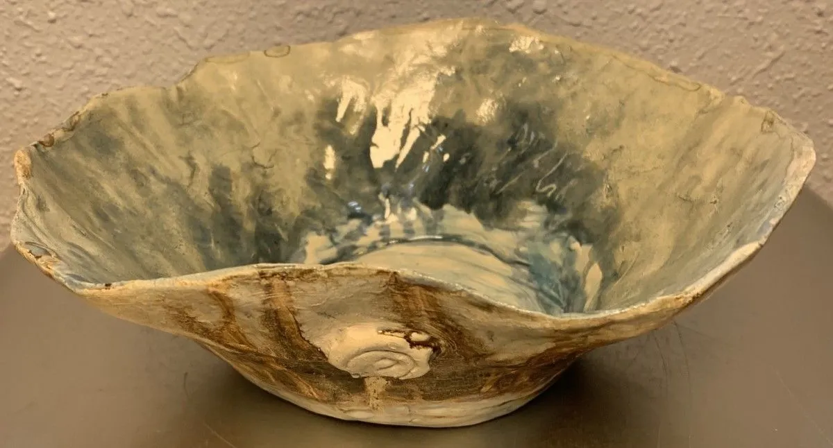 Saladier terre mer, œuvre de Anne Cellier