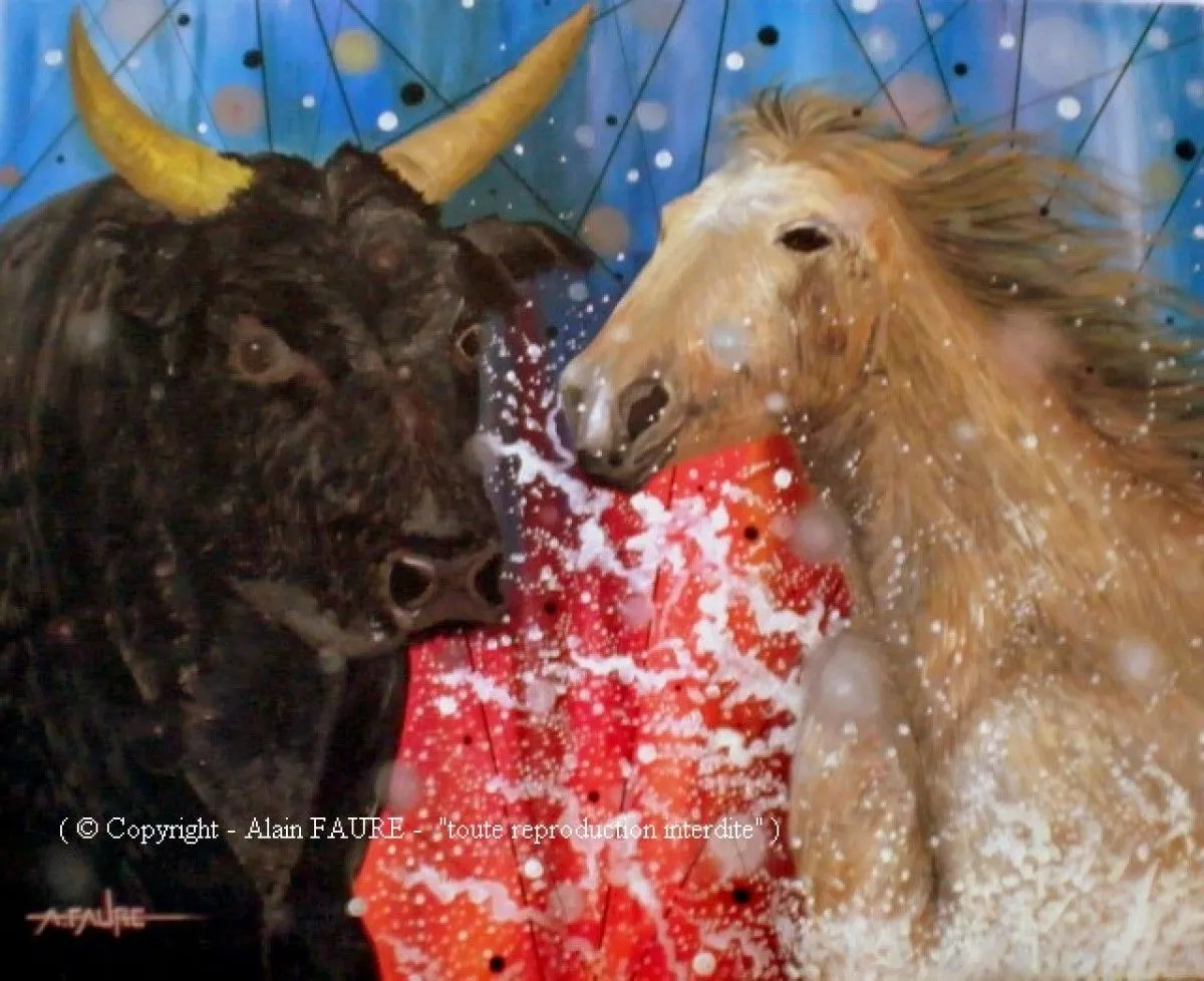 CAMARGUE SAUVAGE, artwork by Alain FAURE