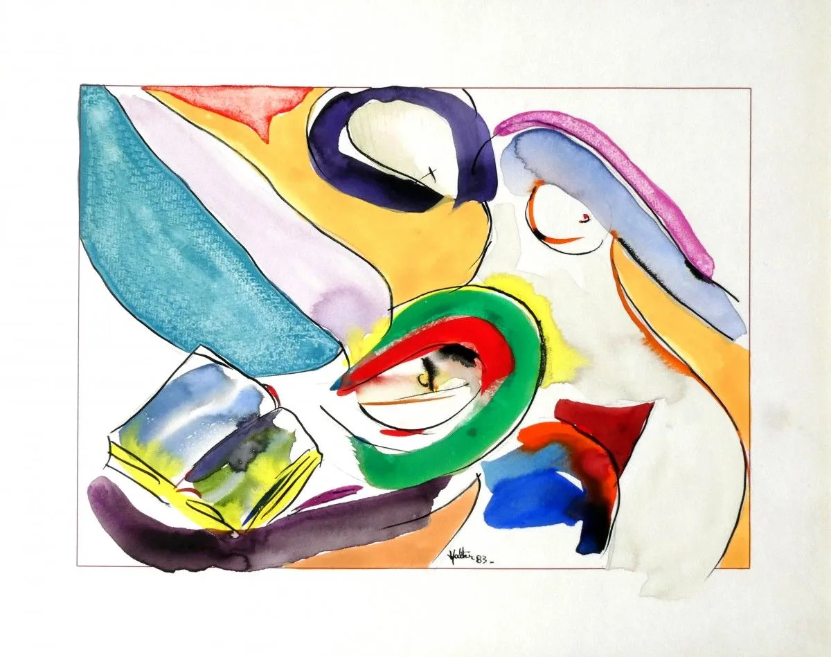 Lecture deux, artwork by Alain HALTER