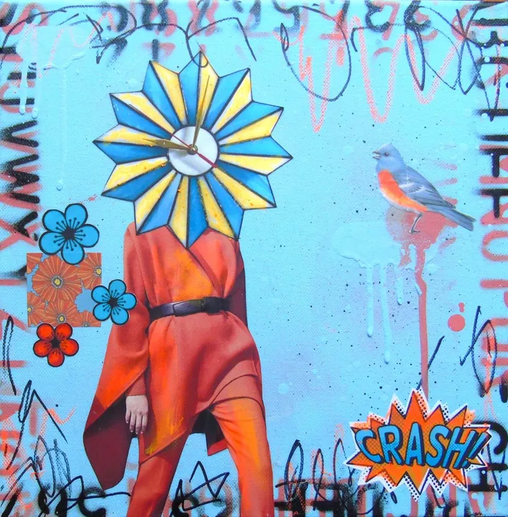 Another Bluebird on My Shoulder, œuvre de Lorette C Luzajic