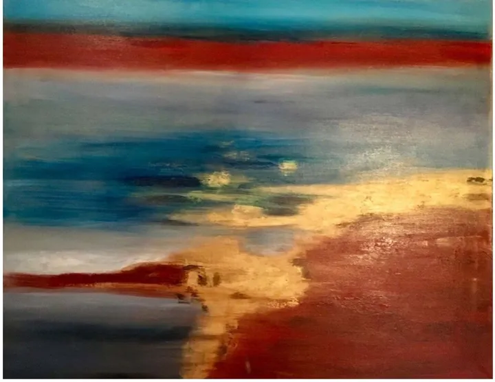 La digue, artwork by Françoise AUGUSTINE